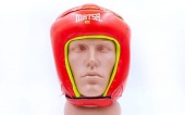 Шлем Matsa боксерский закрытый кожа+полиэстер