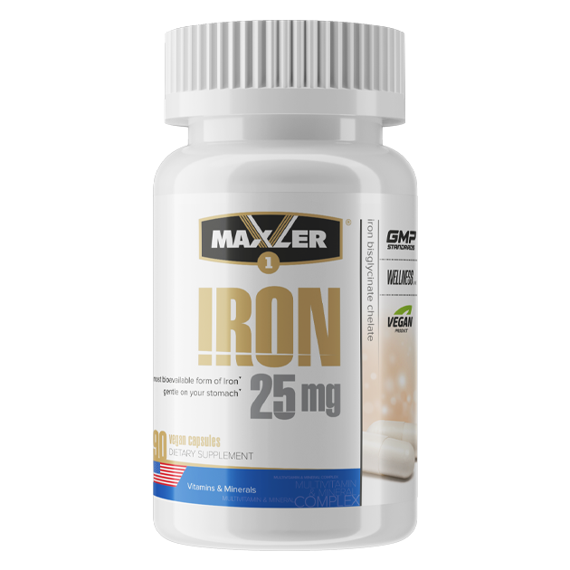 Витамины MXL Iron 25 mg 90 капсул