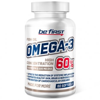 Добавка Be First Omega-3 60% 60капс.