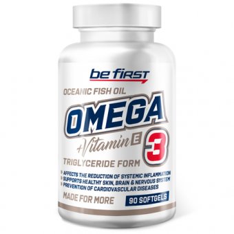 Добавка Be First Omega-3 + vitamin E 90капс.