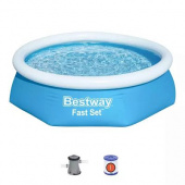Бассейн надувной BestWay Fast Set 244х61см. 57450