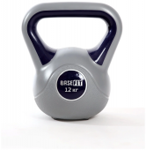Гиря пластиковая Base Fit DB-503 12кг, серый+темно-синий