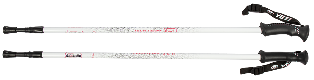 Палки для скандинавской ходьбы Tech Team Yeti 115-135 см. 2-х секционные