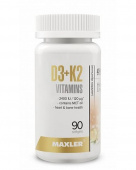 Витамины MXL D3 + K2 90 капсул