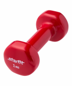 Гантель виниловая Starfit DB-101 1кг, красный