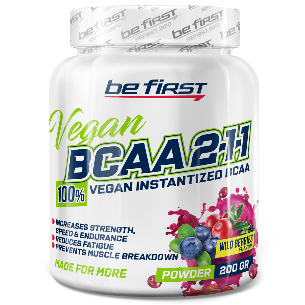 Аминокислоты Be First BCAA 2:1:1 Vegan Instantized Powder 200гр.