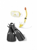 Набор Intex для плавания маска+трубка+ласты Wave Rider 55658