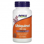 Добавка Now Ubiquinol 100мг. 60капсул