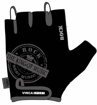 Перчатки велосипедные Vinca Sport Rock Music VG871