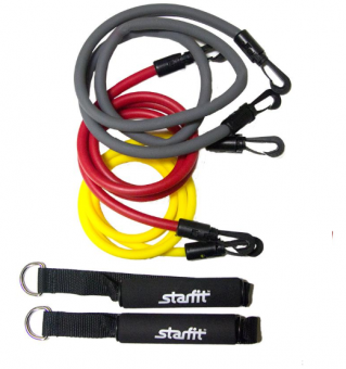 Комплект съемных эспандеров Starfit с ручками ES-605