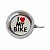 Звонок  I LOVE MY BIKE сталь